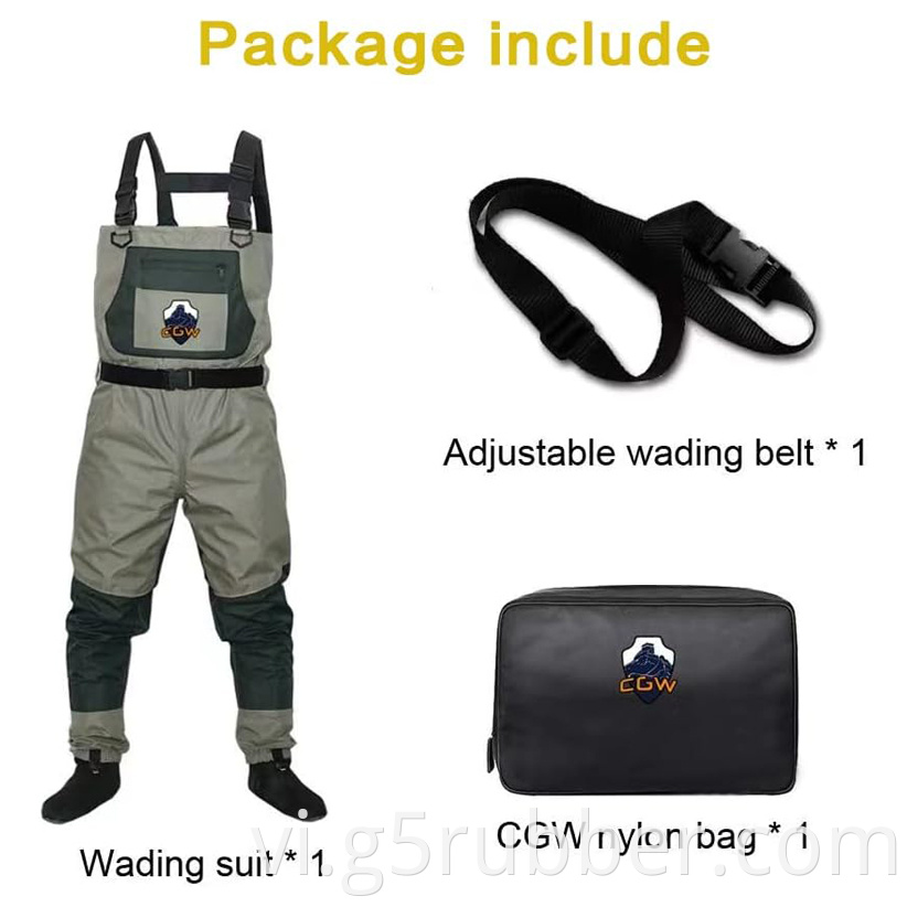 Mens Womens Breathable Waterproof Wader